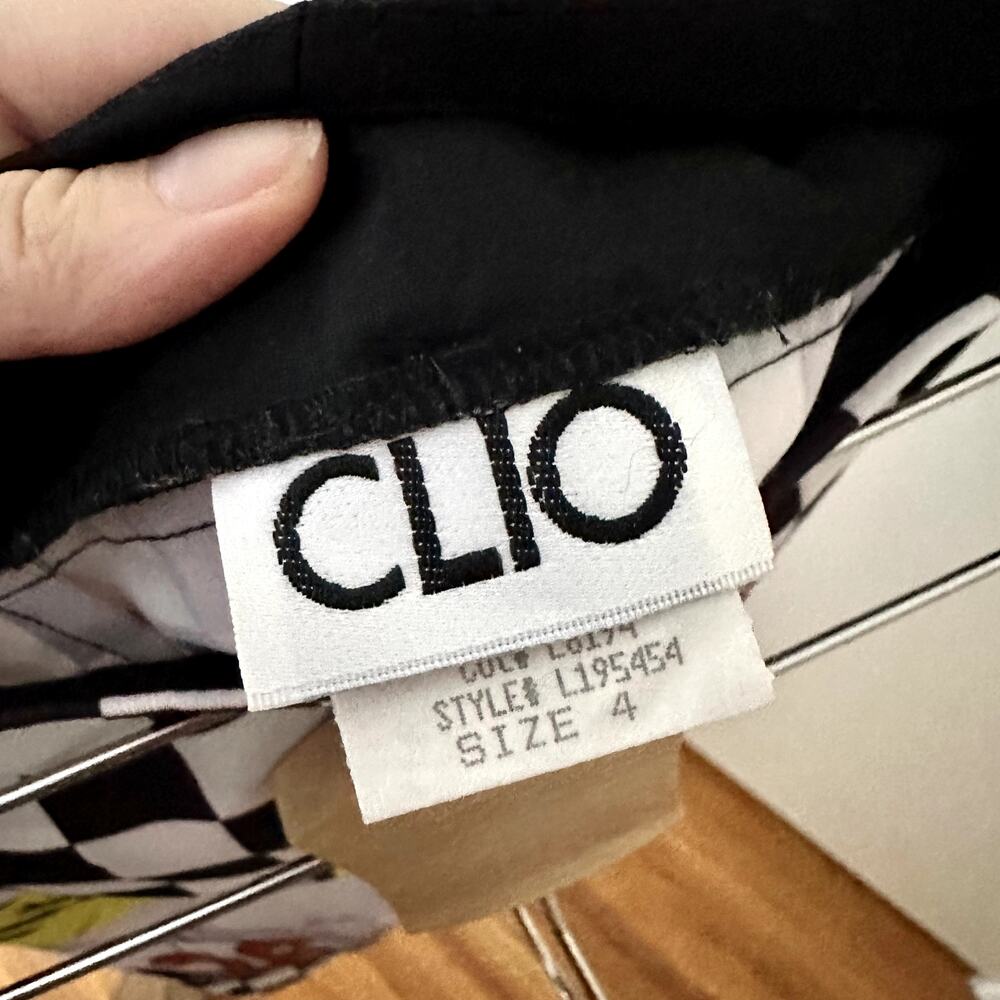 CLIO Y2K Racecar Formula 1 Mini Skirt Sz 4 - Picture 3 of 5
